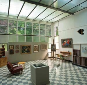 Suzy Frelinghuysen and George L.K. Morris house in Lenox features modernist art. Photo by Geoffrey Gross. Courtesy Frelinghuysen Morris House & Studio