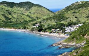 The coast of Ilha Grande in Brazil.