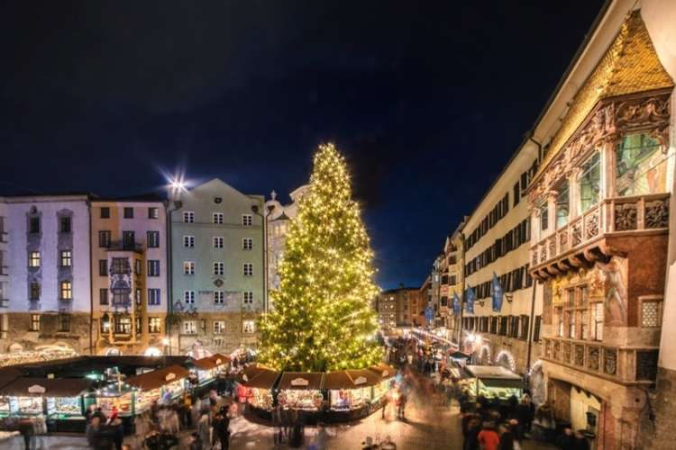 Christmas Market in Old Town in Innsbruck