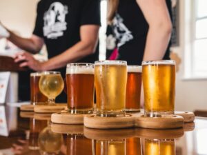 Craft beer. Photo by Meritt Thomas, Unsplash