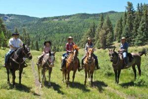 Family reunion at a dude ranch