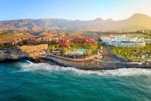 Exterior bird's eye view of Tivoli La Caleta Tenerife Resort. Photo courtesy of Tivoli La Caleta Tenerife Resort