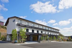 Exterior of A Fairfield by Marriott Michi-no Eki Hotel in Japan. Photo courtesy of Fairfield by Marriott