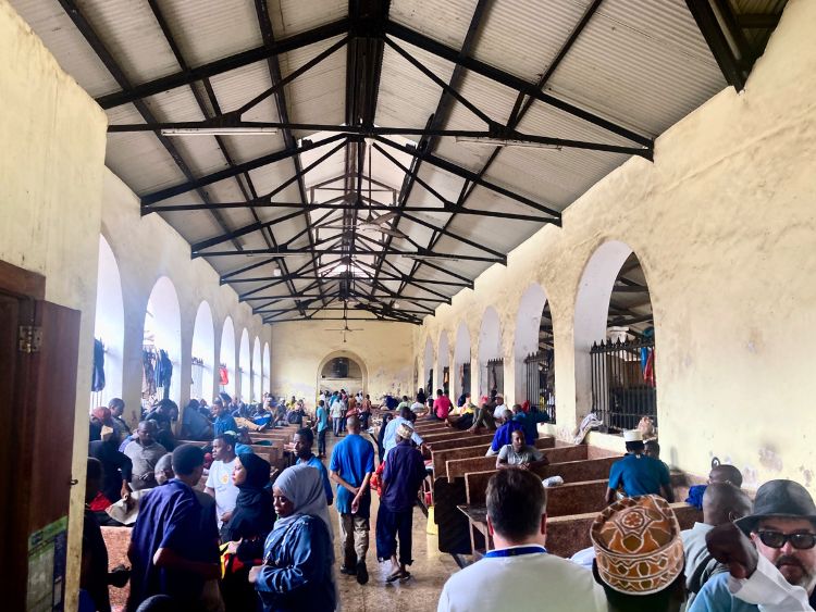 Fish market, Stone Town, Zanzibar. Photo by Mark Orwoll