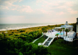 Wild Dunes Resort The Grand Pavilion at twilight. Photo by