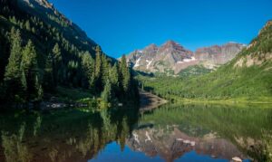 Maroon Bells is an iconic destination in Aspen, Colorado. Photo C2 Photography