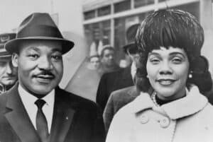 Martin Luther King Jr. and Coretta Scott King.