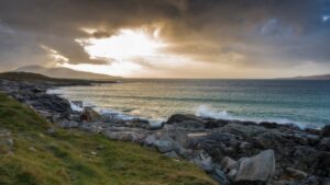 Sunset at a beach on the Isle of Lewis and Harris, one of Scotland’s Outer Hebrides Islands. Flickr/Chris Combe