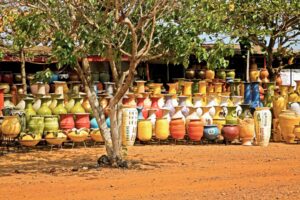 Pottery market in Accra, Ghana