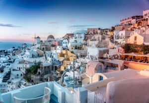 Homes in Santorini, Greece