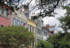 Rainbow Row in Charleston