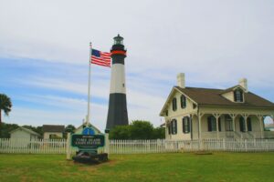 The Historic Tybee Island Light Station. The current Tybee Island Lighthouse was built in 1867. Photo by Frank Hosek