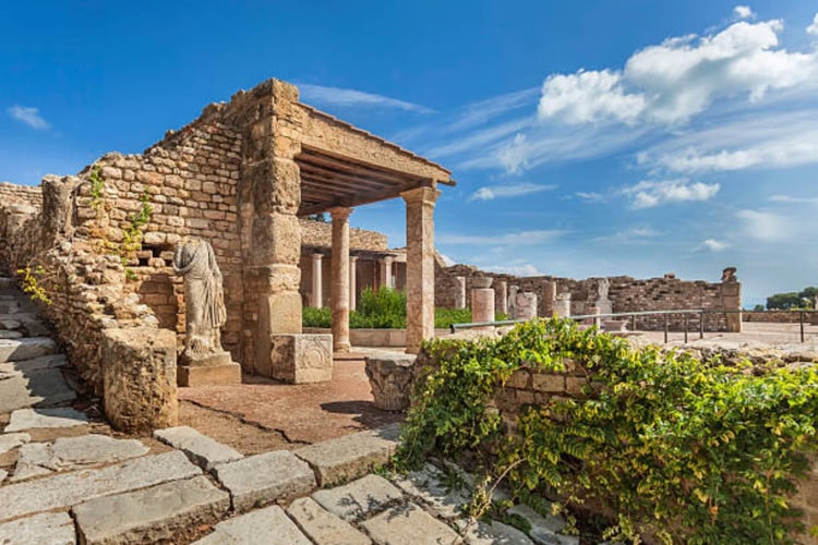 Ruins of roman villa in Carthage.