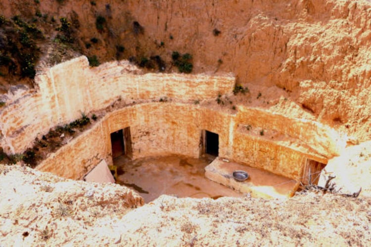 Troglodyte Homes of Matmata in Tunisia.