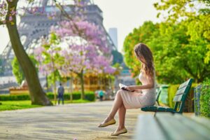 Young woman in Paris